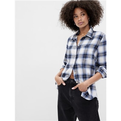 Relaxed Plaid Flannel Easy Shirt