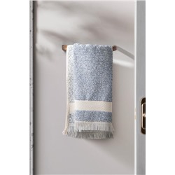 Brest İpliği Boyalı Yüz Havlusu - Mavi - 50x85 cm - Natural Koleksiyon