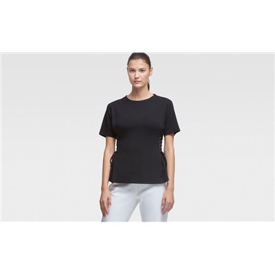 TEE WITH LACE-UP SIDES