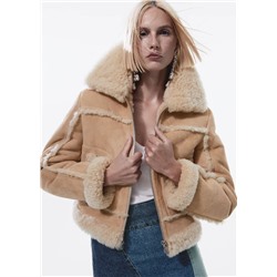 Cazadora piel doble faz