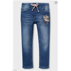 Skinny Jeans - Thermojeans - Glanz-Effekt