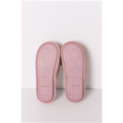 Zapatillas cerradas chenilla rosa