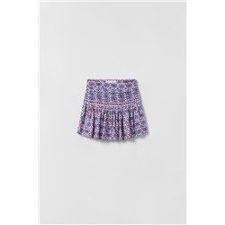 FALDA JARETAS ESTAMPADA