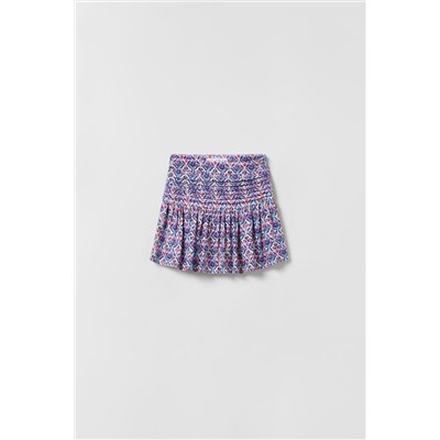 FALDA JARETAS ESTAMPADA