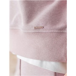 Свитшот свободный из петельчатого футера двухнитки с эластаном