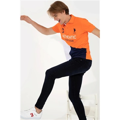 Erkek Turuncu Polo Yaka Tişört