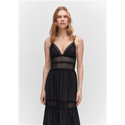 Vestido paneles encaje
