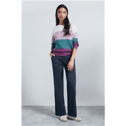 Jersey color block algodón