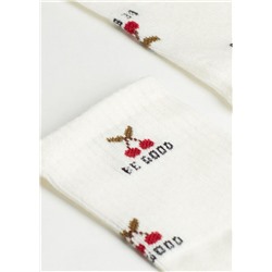 Kurze Sportsocken Good Vibes für Mädchen