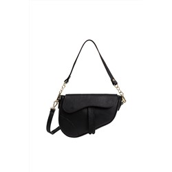 Bolso de piel Negro y dorado - Firenze Artegiani