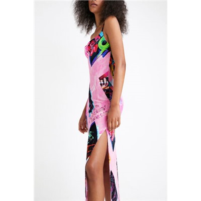 Vestido midi street art