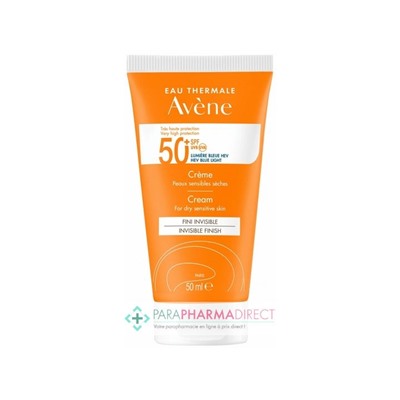 Avène Solaire SPF50+ Crème Fini Invisible Très Haute Protection 50 ml