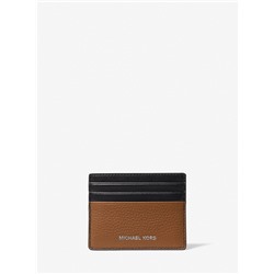 MICHAEL KORS MENS Cooper Pebbled Leather Tall Card Case