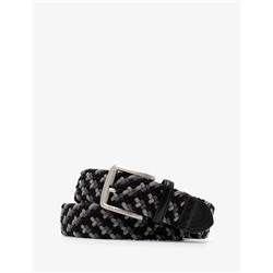 MENS TWO TONE BRAIDED STRETCH BELT