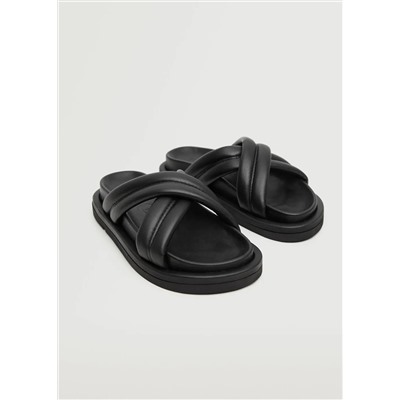 Sandalia acolchada  -  Mujer | MANGO OUTLET Melilla