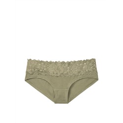 Stretch Cotton Lace-waist Hiphugger Panty