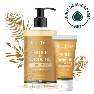 BeauTerra Huile de Douche - Tropical 750 ml