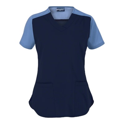 Butter-Soft Scrubs by UA™ Women's Color Block V-Neck Top