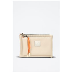 Monedero Bea Beige y naranja