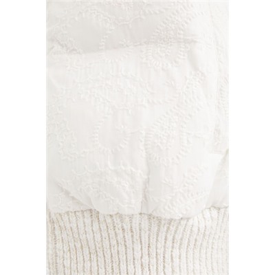 Chaleco padded de encaje