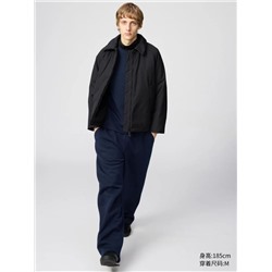 Теплая куртка со съёмным меховым воротником унисекс в стиле Uniql*o