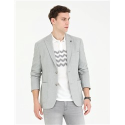 Gri Slim Fit Spor Ceket
