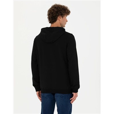 Siyah Regular Fit Sweatshirt