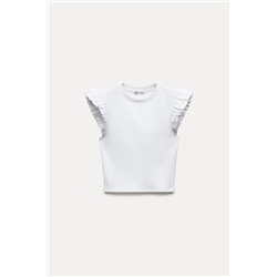 RUFFLED T-SHIRT