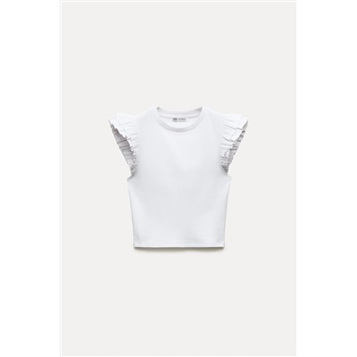 RUFFLED T-SHIRT