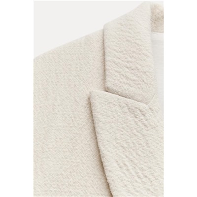 ZW COLLECTION MINIMALIST WOOL BLEND COAT