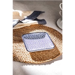 Rêve Bleu Drancy New Bone China Kare Tabak