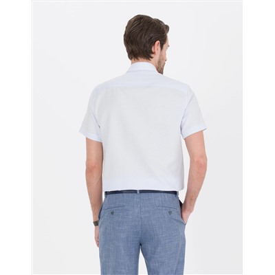 Açık Mavi Regular Fit Kısa Kollu Gömlek