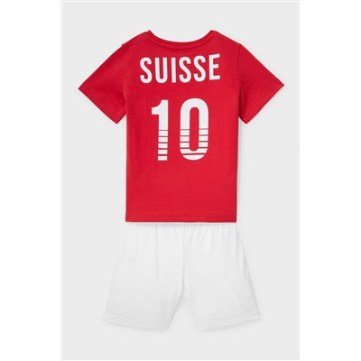 Shorty-Pyjama - Bio-Baumwolle - 2 teilig