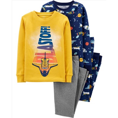 Carter's | Kid 4-Piece 100% Snug Fit Cotton PJs