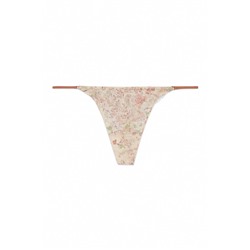 Tanga tira encaje estampado multicolor