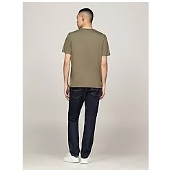 Tommy Ribbed Inset Logo T-Shirt