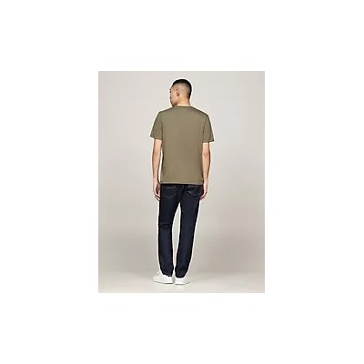 Tommy Ribbed Inset Logo T-Shirt