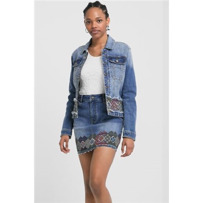 Chaqueta vaquera cenefas
