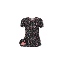 UA Stand Tall Black Scrub Top