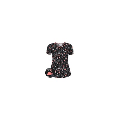 UA Stand Tall Black Scrub Top