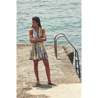 SHORT PRINTED DRESS