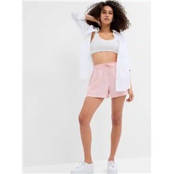 4" Mid Rise Linen Pull-On Shorts