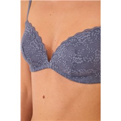 Sujetador triangular CHARMING encaje azul