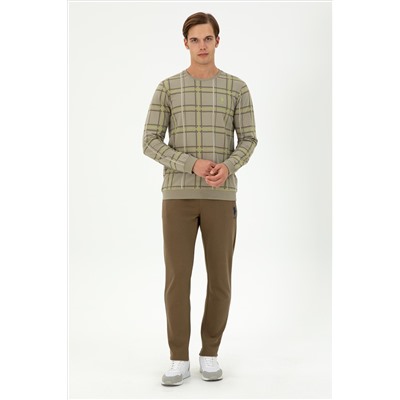 Erkek Açık Haki Sweatshirt