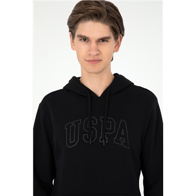 Erkek Siyah Basic Sweatshirt