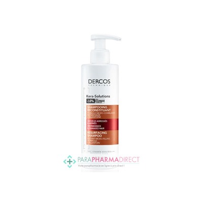 Vichy Dercos Kera-Solutions Shampooing Reconstituant Cheveux Abimés 250ml