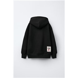 ROLLING STONES © RHINESTONE HOODED SWEATSHIRT