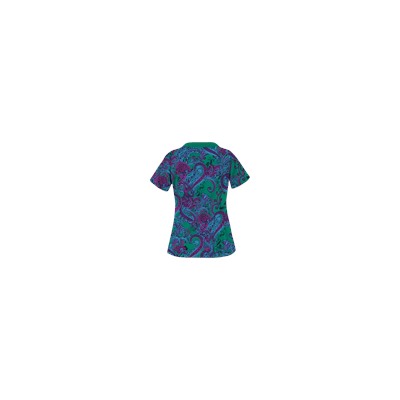 UA French Twist Edgy Emerald Scrub Top