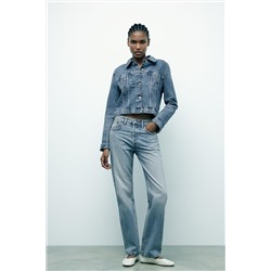 TRF STRAIGHT-LEG MID-RISE JEANS