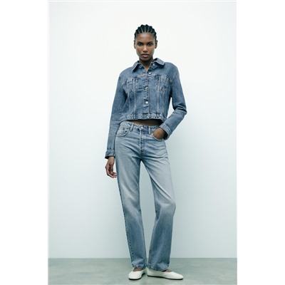 TRF STRAIGHT-LEG MID-RISE JEANS